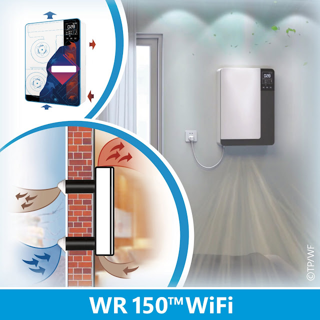 WR 150™ WiFi - Izbová stenová rekuperácia vzduchu s výkonom 150 m³/h. 